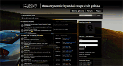 Desktop Screenshot of forum.hyundaicoupe.pl